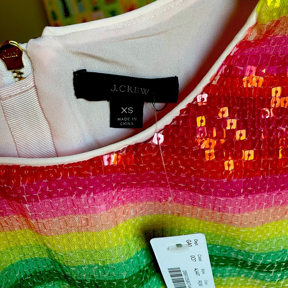 NWT, never worn J. Crew sequin tank top